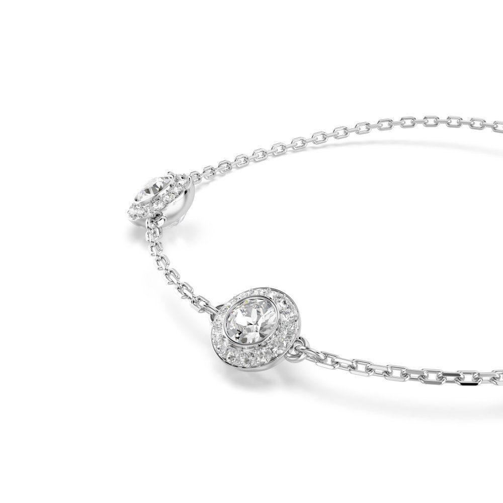 Swarovski - Braccialetto Una Angelic - Cristalli Bianchi - Placcato Rodio