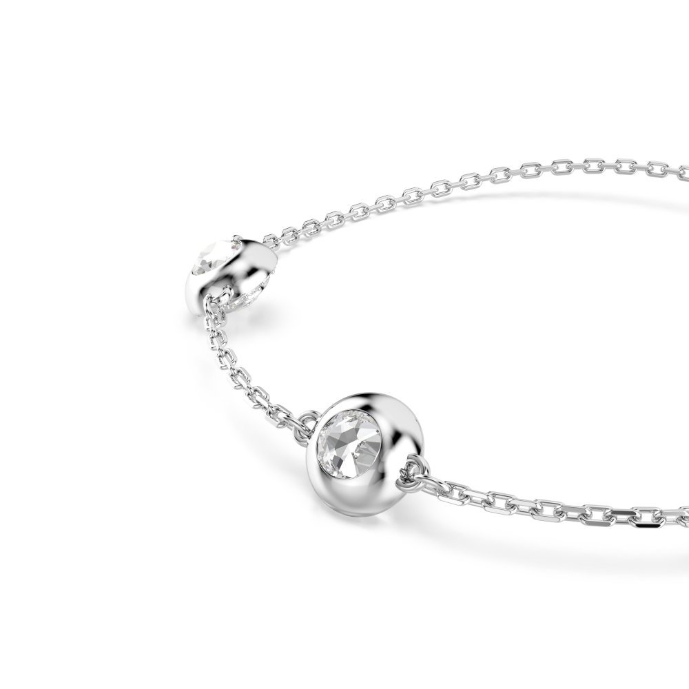 Swarovski - Braccialetto Una Angelic - Cristalli Bianchi - Placcato Rodio