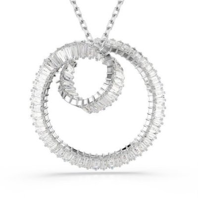 Swarovski - Pendente Matrix - Zirconia Bianca - Placcato Rodio