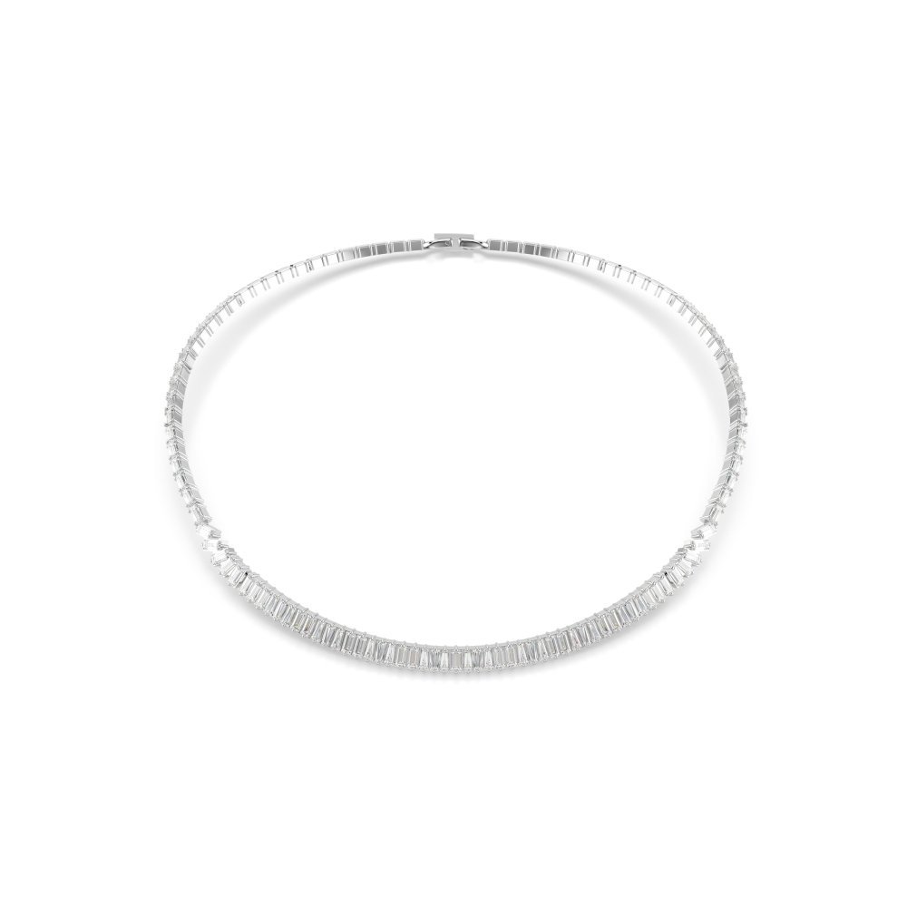 Swarovski - Collana Matrix - Zirconia Baguette - Placcatura Rodio