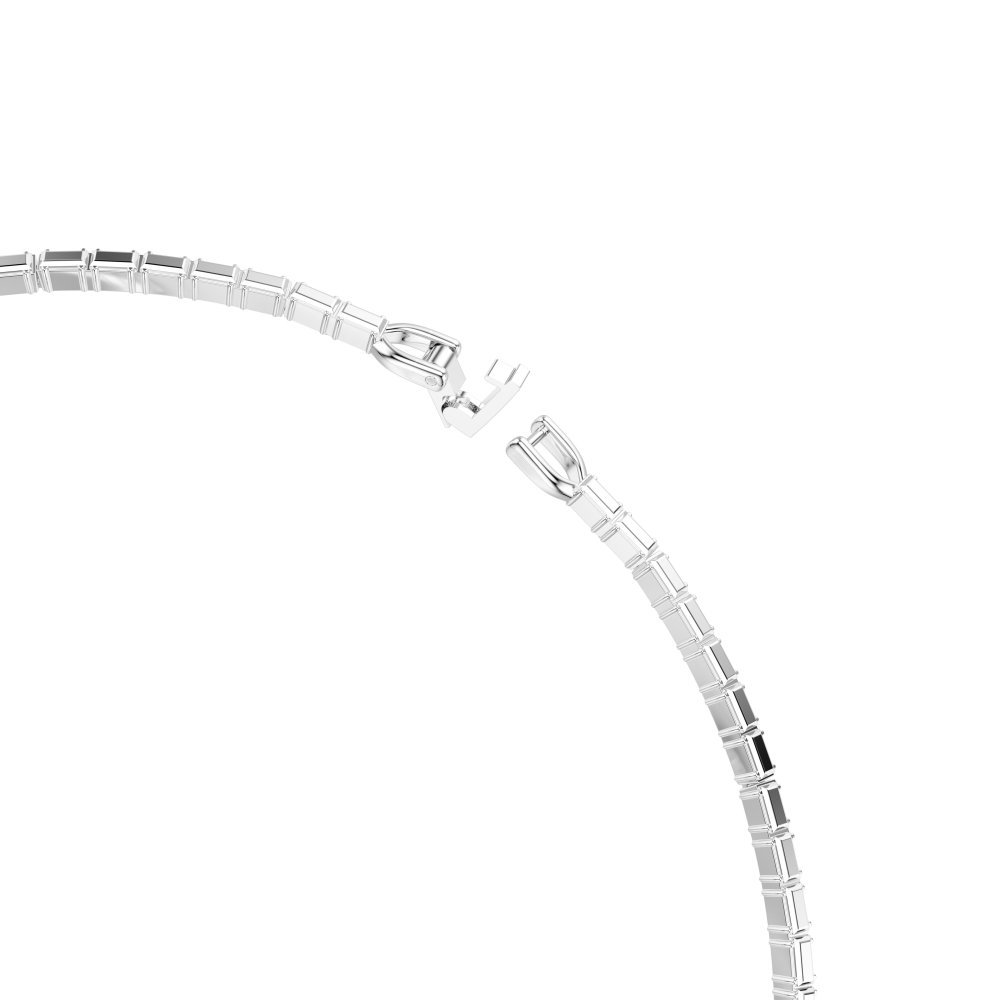 Swarovski - Collana Matrix - Zirconia Baguette - Placcatura Rodio