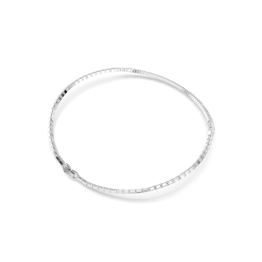 Swarovski - Collana Matrix - Zirconia Baguette - Placcatura Rodio