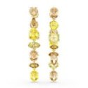 Swarovski - Orecchini Gema Pendenti - Placcato Oro - Cristalli Gialli