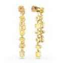 Swarovski - Orecchini Gema Pendenti - Placcato Oro - Cristalli Gialli
