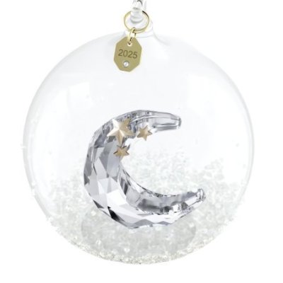 Swarovski - Decorazione Pallina 2025 - Cristallo - Bianco