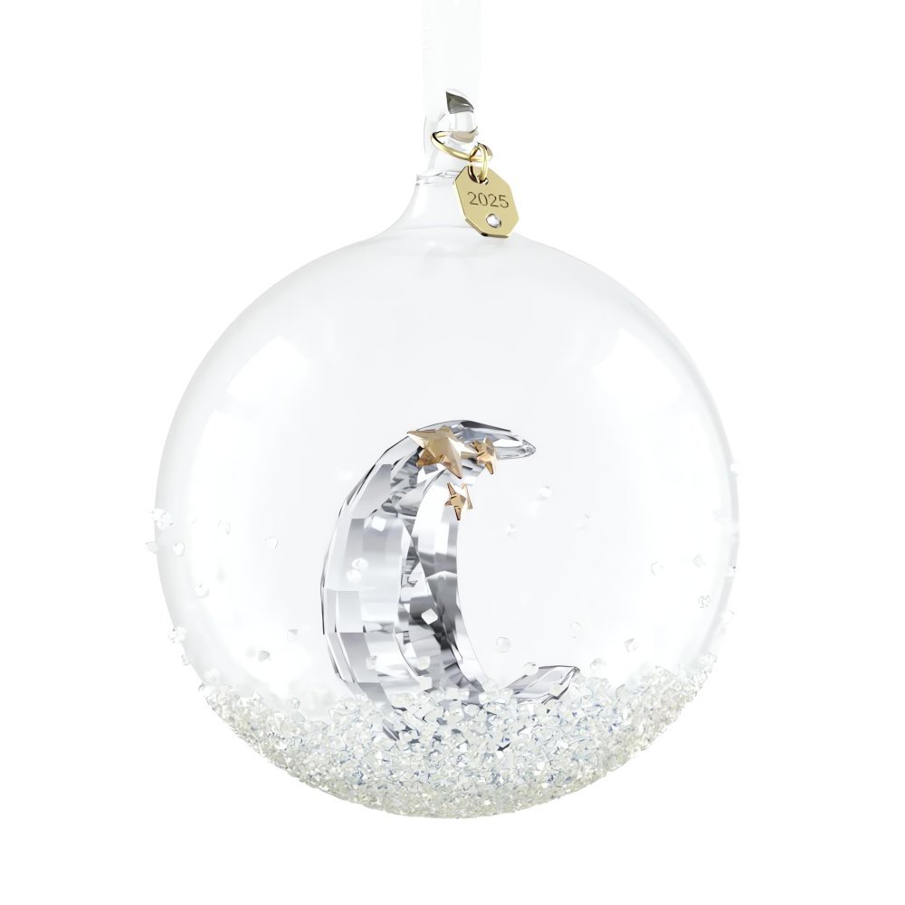 Swarovski - Decorazione Pallina 2025 - Cristallo - Bianco