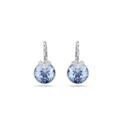 Swarovski - Orecchini Pendenti Bella V - Blu - Placcato Rodio