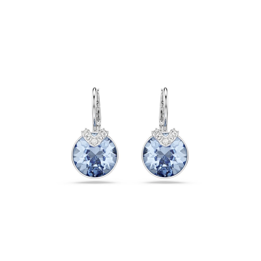 Swarovski - Orecchini Pendenti Bella V - Blu - Placcato Rodio