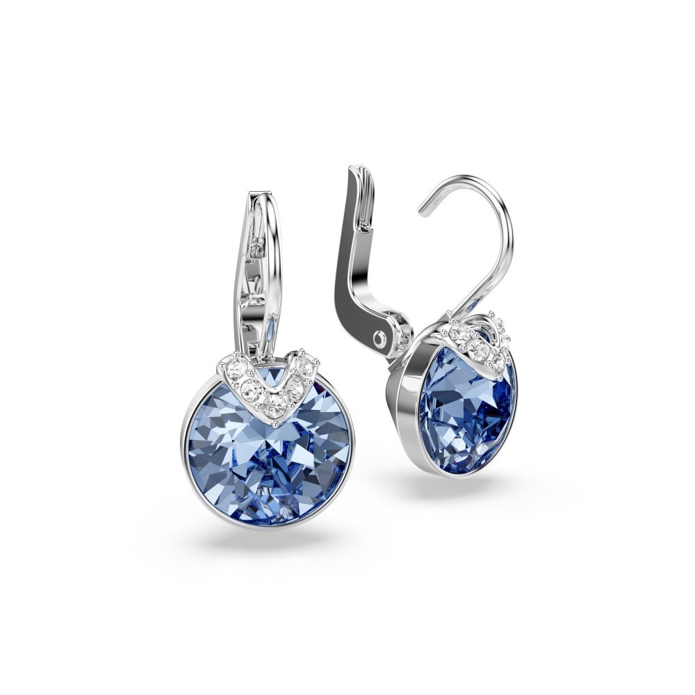 Swarovski - Orecchini Pendenti Bella V - Blu - Placcato Rodio