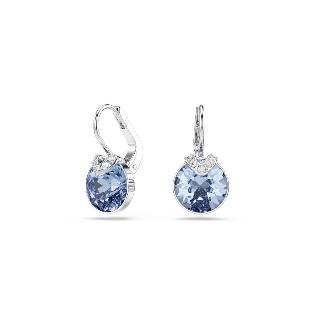 Swarovski - Orecchini Pendenti Bella V - Blu - Placcato Rodio