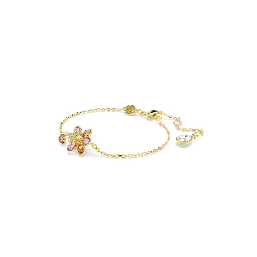 Swarovski - Braccialetto Idyllia - Fiore Multicolore - Placcato Oro
