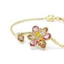 Swarovski - Braccialetto Idyllia - Fiore Multicolore - Placcato Oro
