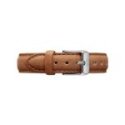 Daniel Wellington - Cinturino Durham Argento - Pelle - Marrone Chiaro