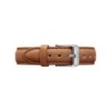 Daniel Wellington - Cinturino Durham Argento - Pelle - Marrone Chiaro