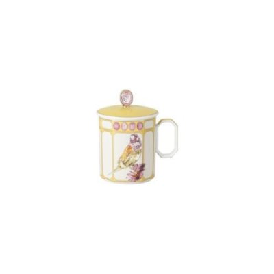 Rosenthal - Porcellana Finch Yellow - Tazza Con Manico - Swarovski