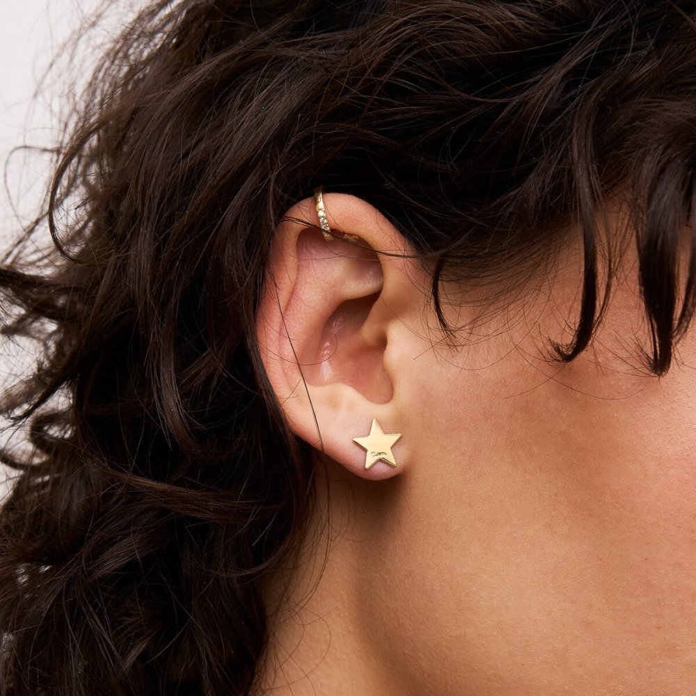 Rue Des Mille - Orecchini Stella - Argento 925 - Placcatura Oro