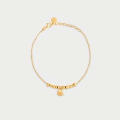 Rue Des Mille - Braccialetto Micro Anelli - Argento 925 - Cuore