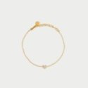 Rue Des Mille - Bracciale Catena Cuore - Argento 925 - Zirconi