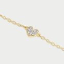 Rue Des Mille - Bracciale Catena Cuore - Argento 925 - Zirconi