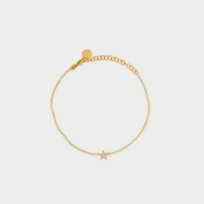 Rue Des Mille - Bracciale Catena Stella - Argento 925 - Zirconi