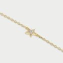 Rue Des Mille - Bracciale Catena Stella - Argento 925 - Zirconi