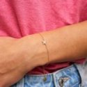 Rue Des Mille - Bracciale Catena Stella - Argento 925 - Zirconi