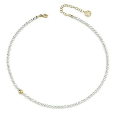 Boccadamo - Collana Bgr139D - Argento Placcato Oro - Perle Piccole