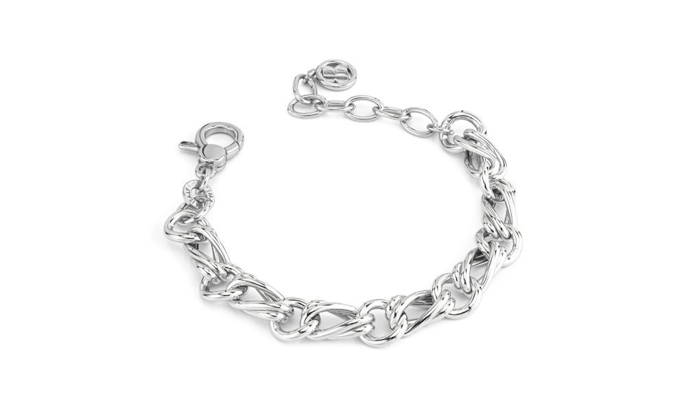 Boccadamo - Bracciale Bbr121 - Argento - Catena Ovale Ritorta