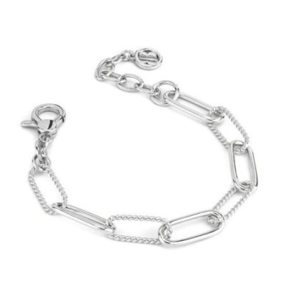 Boccadamo - Bracciale Bbr123 - Argento - Catena Ovale Liscia