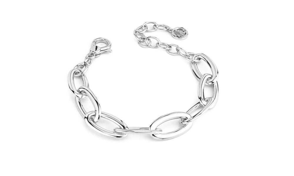 Boccadamo - Bracciale Bbr115 - Argento - Catena Ovale Liscia