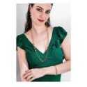 Ottaviani - Collana Placcata Oro - Cristalli - Chiusura Moschettone