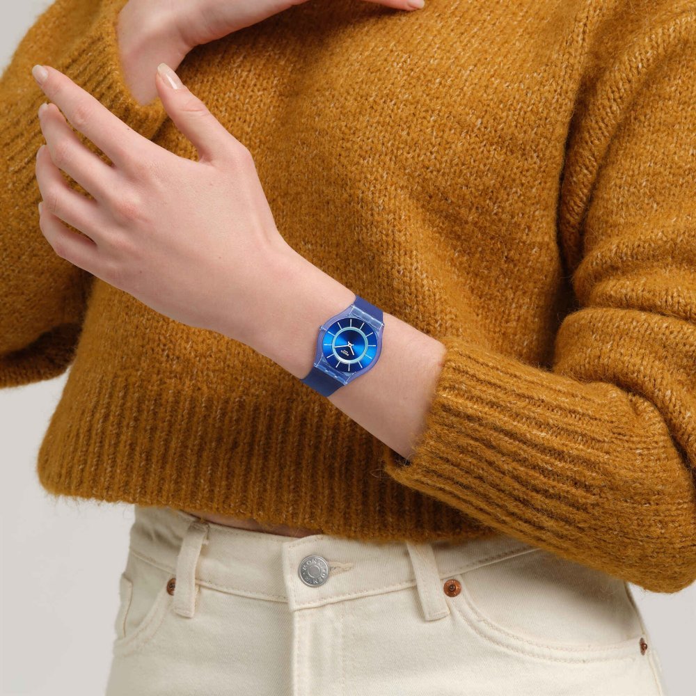 Swatch - Jammy Grape Dream - Quadrante Blu - Cinturino Silicone