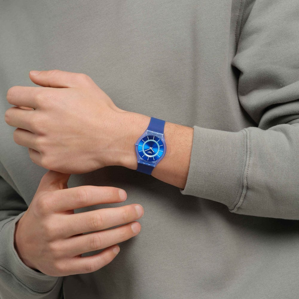 Swatch - Jammy Grape Dream - Quadrante Blu - Cinturino Silicone