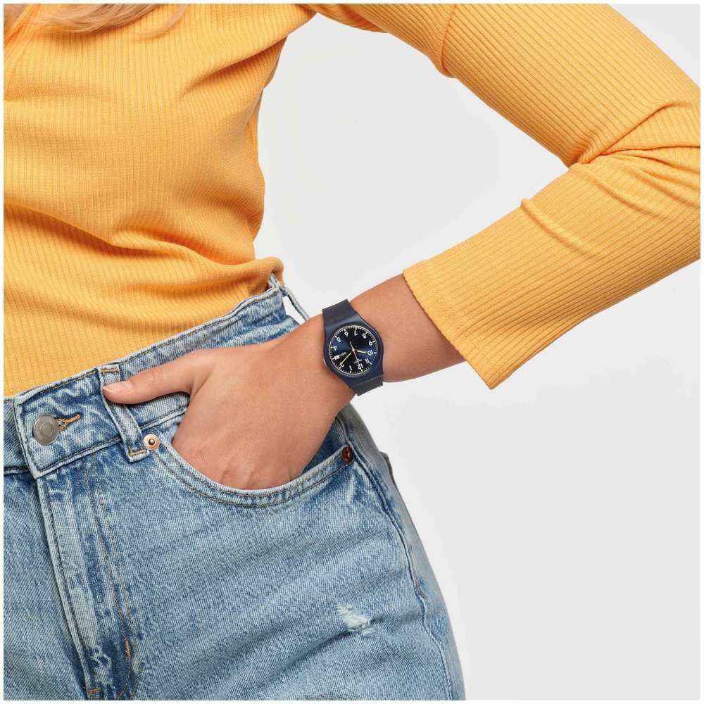 Swatch - Sir Blue Modell - Quadrante Blu - Cinturino Bio