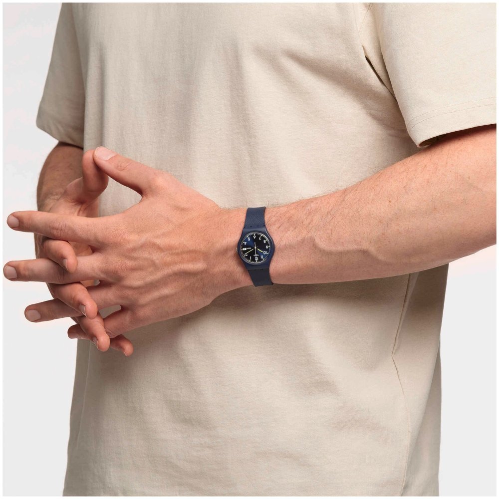 Swatch - Sir Blue Modell - Quadrante Blu - Cinturino Bio