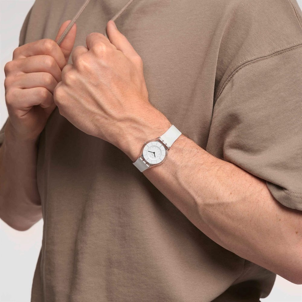 Swatch - White Classiness - Quadrante Bianco - Cinturino Silicone