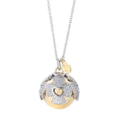 Amen - Collana Chiama Angeli - Argento - Zirconi Bianchi