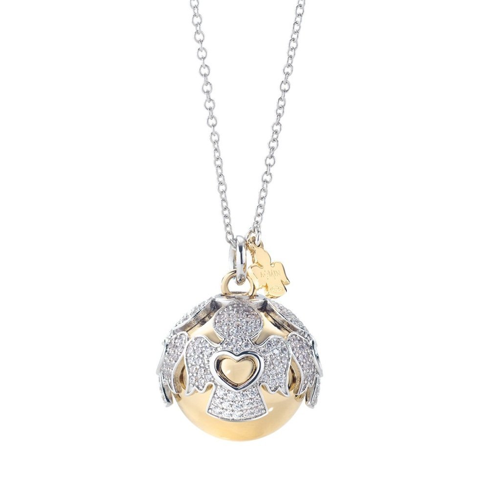 Amen - Collana Chiama Angeli - Argento - Zirconi Bianchi