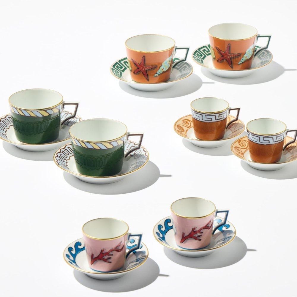 SERVIZIO DA CAFFÈ PER DUE  Il viaggio di Nettuno - Richard Ginori