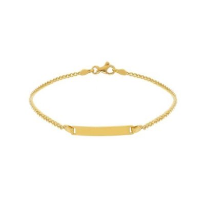 Songa Antonio - Bracciale Targa - Oro Giallo 18Ct - 18Cm