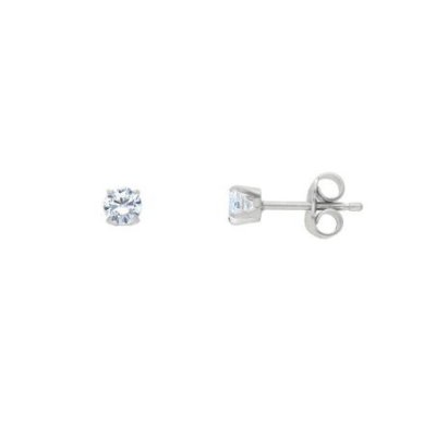 Songa Antonio - Orecchini Punto Luce - Oro Bianco - Zirconia Cubica
