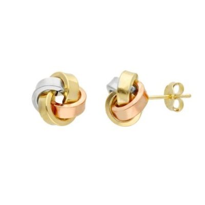 Songa Antonio - Orecchini Lobo - Oro Tre Colori - 18 Ct
