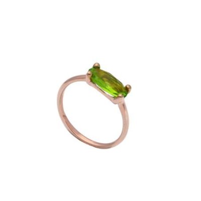 Songa Antonio - Anello Solitario - Oro Rosa 18 Ct - Cristallo