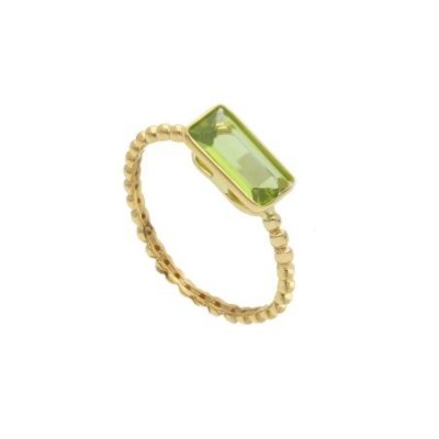 Songa Antonio - Anello Solitario - Oro Giallo - Peridoto