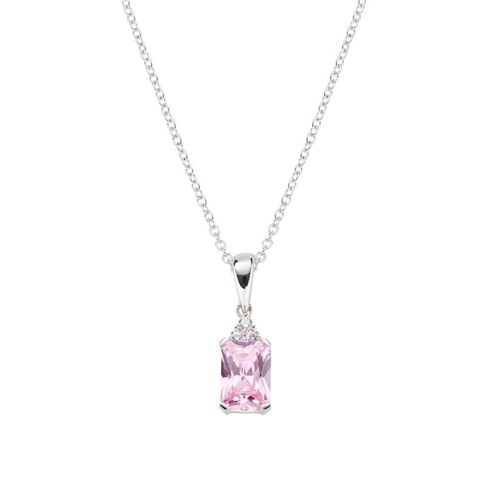 Amen - Collana Princess - Argento - Zirconi Rosa E Bianchi
