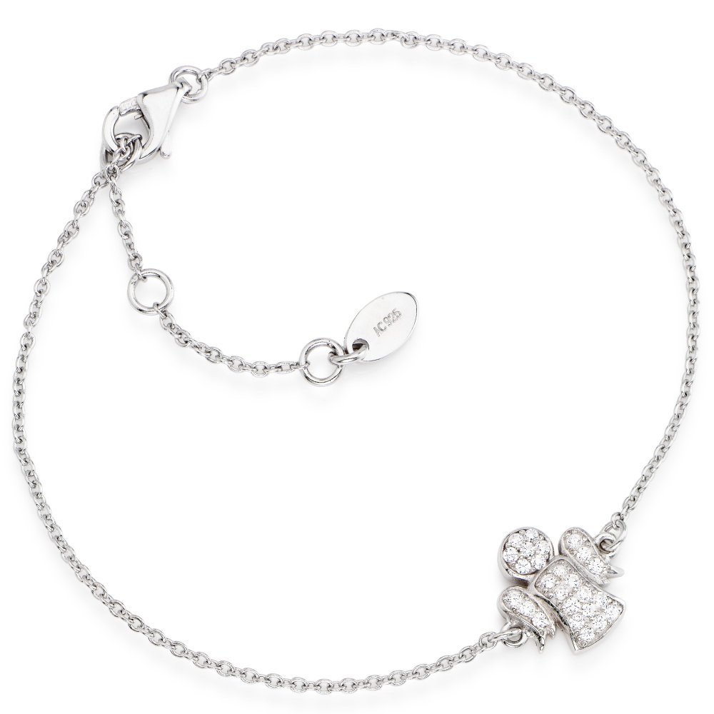 Amen - Bracciale Angeli Zirconi - Argento 925 - Donna