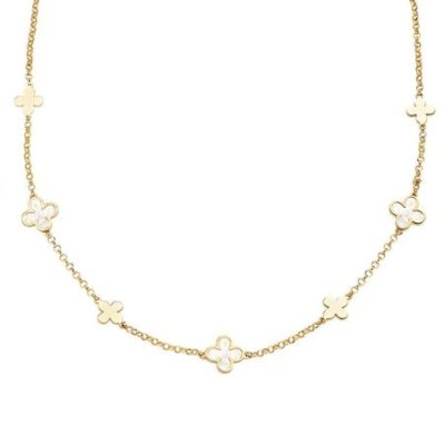 Amen - Collana Fiori Di Madreperla - Argento 925 - Donna