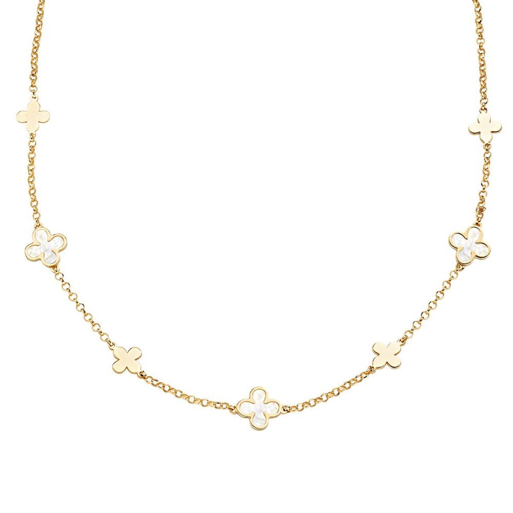 Amen - Collana Fiori Di Madreperla - Argento 925 - Donna