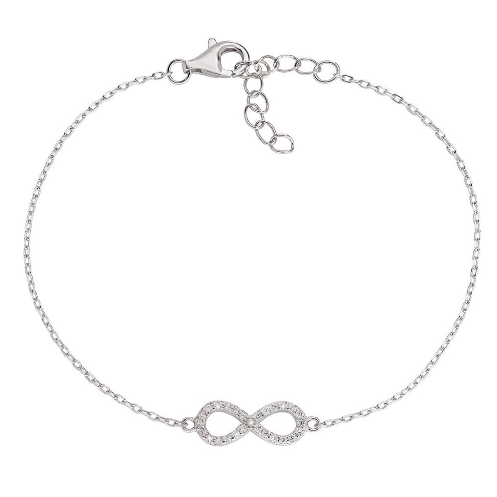 Amen - Bracciale Infinito - Argento 925 - Zirconi Bianchi