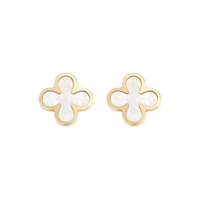 Amen - Orecchini Fiori Madreperla - Argento - Donna